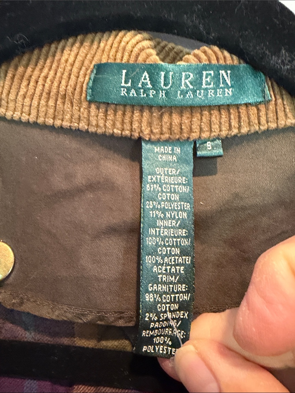 Ralph Lauren Brown Utility Jacket with Tan Corduroy Collar - Picture 8 of 14